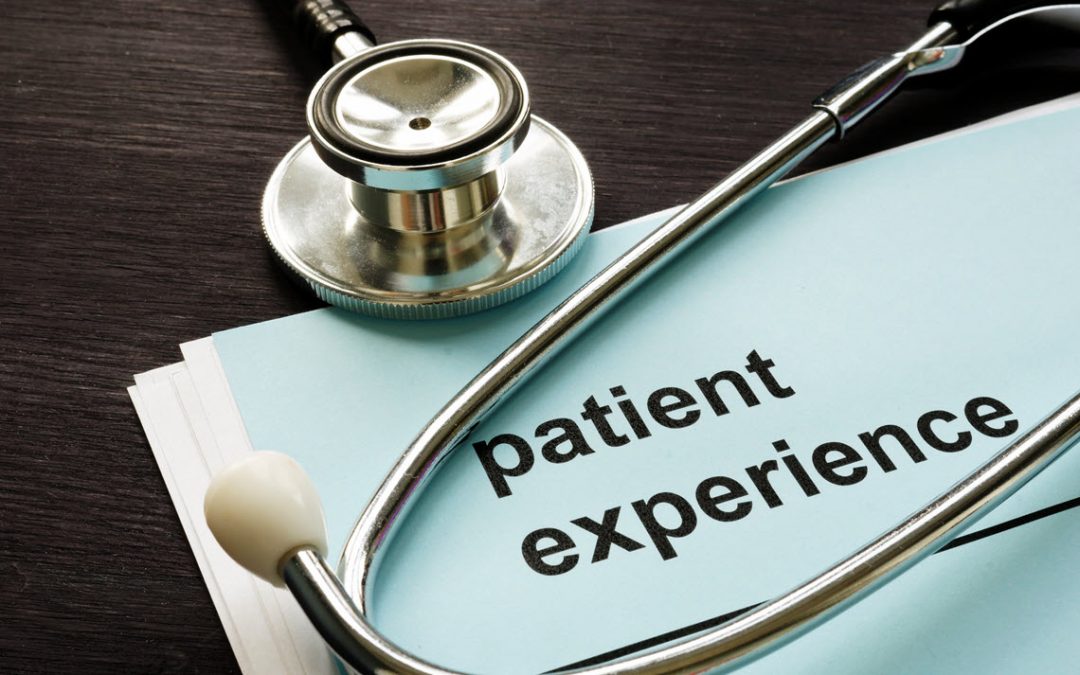 Patient experience document with stethoscope on it